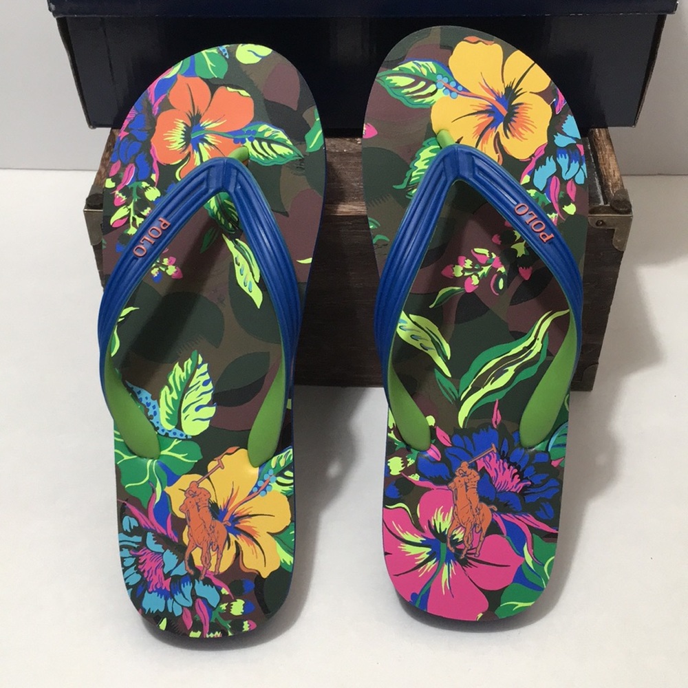 Polo Ralph Lauren Men Sz 9 Whitlbury lll Flip Flop